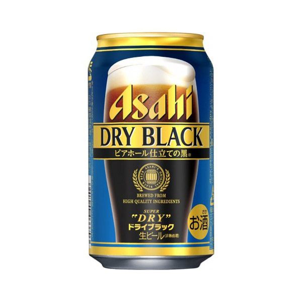 Bia Khô Đen Asahi 350Ml