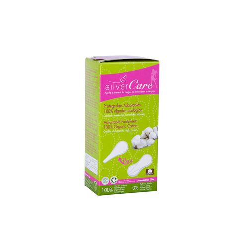 Organic Sanitary Napkin Daytime Flex Pantyliner Silvercare 30 Pcs-