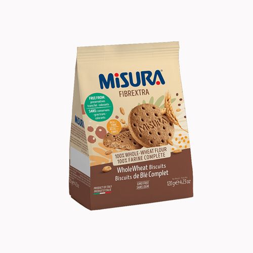 Whole Wheat Biscuits Fibre Extra Misura 330G- 