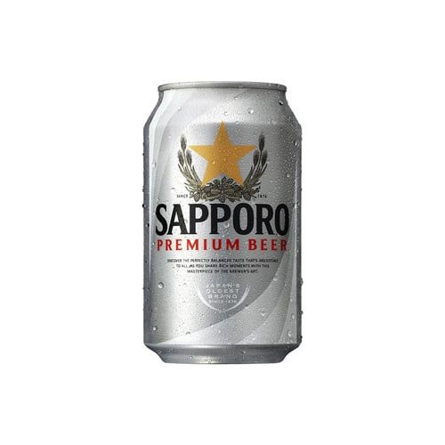Bia Lon Bạc Sapporo 330Ml