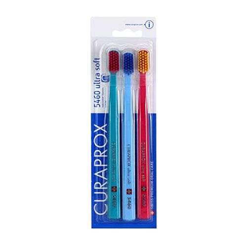 Bộ 3 Bàn Chải Đánh Răng Curaprox 5460 Ultra Soft-