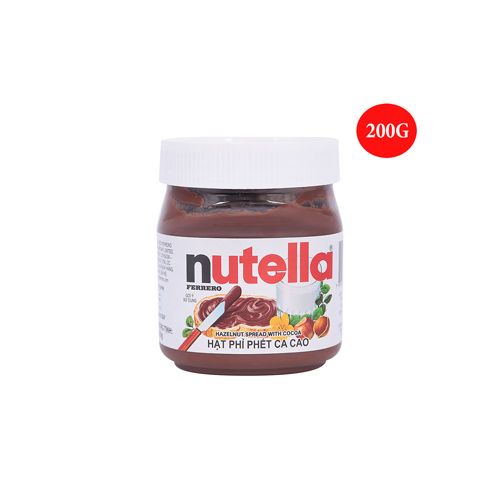 Hạt Phỉ Phết Với Sữa Ít Béo & Cacao Nutella 200G- Hạt Phỉ Phết Với Sữa Ít Béo & Cacao Nutella 200G