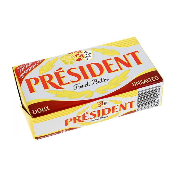 Bơ Lạt 82% Fat President 200G
