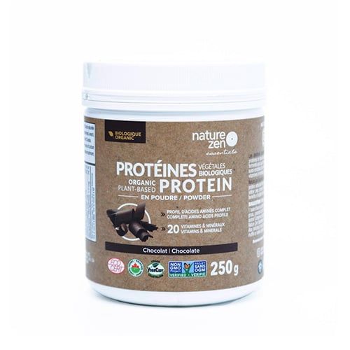 Organic Plant- Based Protein Powder Chocolate Nature Zen 250G- 