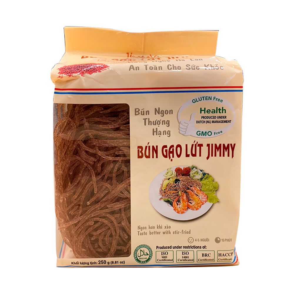 Bún Gạo Lứt Jimmy 250G- BÚN GẠO LỨT JIMMY 250G