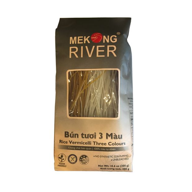 Fresh Rice Noodles Three Color Mekong River 1.2Mmx300G- 
