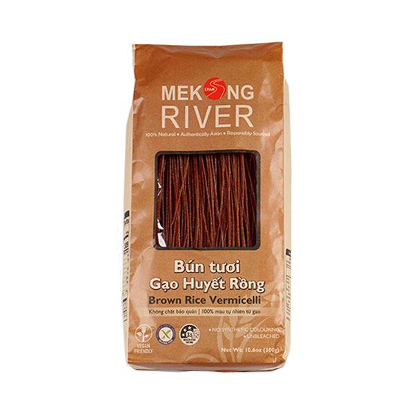 Fresh Brown Rice Noodles Mekong River 1.2Mmx300G- 