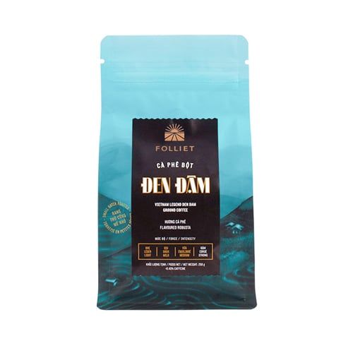 Cà Phê Bột Đen Đậm Folliet 250G