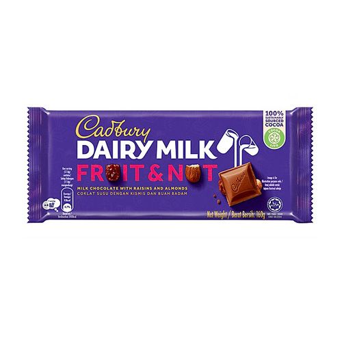 Chocolate Hạt & Trái Cây Cadbury 160G- 