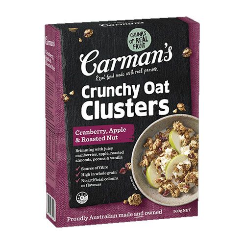 Ngũ Cốc Giòn Nam Việt Quất, Táo & Hạt Rang Carman'S 500G