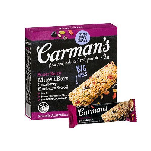Super Berry Muesli Bars Carman'S 270G Nam An Market