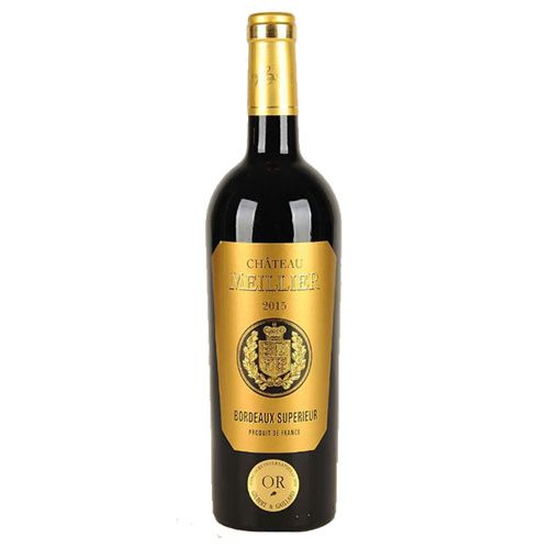 Red Wine Chateau Meillier Bordeaux Superieur Rouge 750Ml-