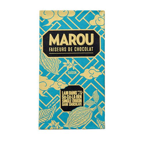 Chocolate Đen 74% Lâm Đồng Marou 80G- Chocolate Đen 74% Lâm Đồng Marou 80G