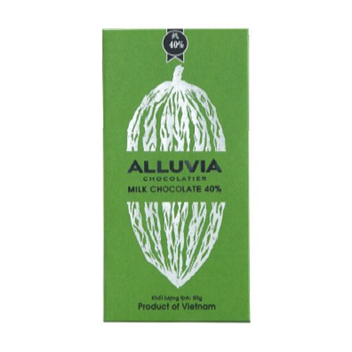 Chocolate Sữa 40% Alluvia 80G- Chocolate Sữa 40% Alluvia 80G