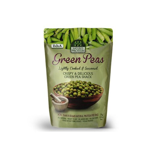 Crispy & Delicious Green Pea Snack Dj&A 75G- 