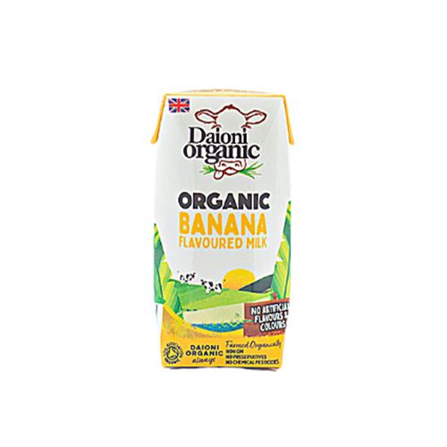 Banana Flavoured Organic Semi-Skimmed Milk Daioni 200Ml- Banana Flavoured Org Semi-Skimmed Milk Daioni 200Ml