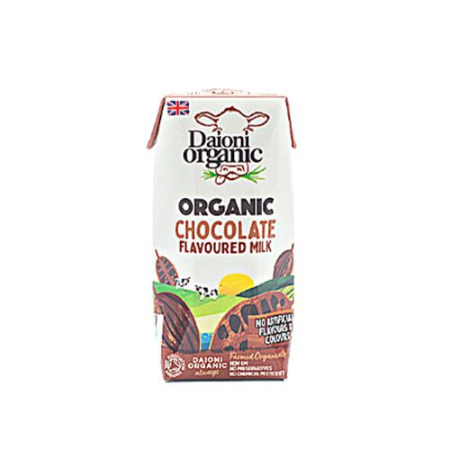 Chocolate Flavoured Organic Semi- Skimmed Milk Daioni 200Ml- 