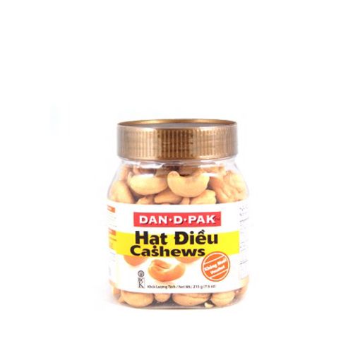 Cashew Unsalted Dan D Pak 215G- Cashew Unsalted Dan D Pak 215G