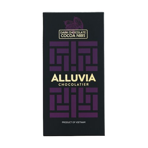 Dark Chocolate With Cacao Nibs 70% Alluvia 100G-