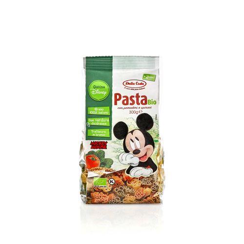 Disney Mickey Pasta With Tomato And Spinach Dalla Costa 300G- 
