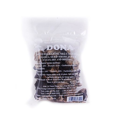 Dried Wood Ear Mushroom Whole Dona 100G- Dried Wood Ear Mushroom Whole Dona 100G