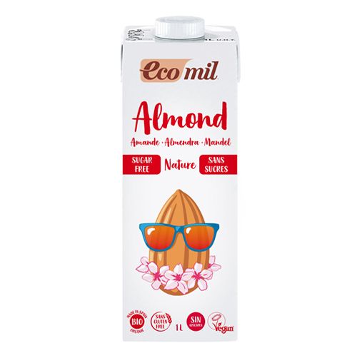 Almond Milk Sugar Free Bio Ecomil 1L- Almond Milk Sugar Free Bio Ecomil 1L