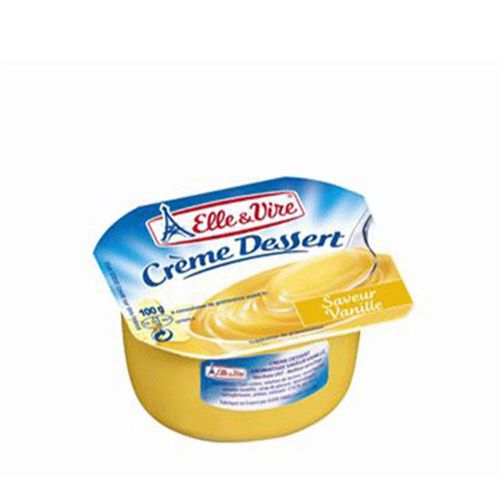 Cream Dessert Vanilla Elle & Vire 100G- Cream Dessert Vanilla Elle & Vire 100G