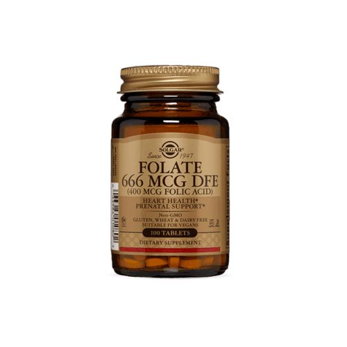 Folate 666 Mcg Dfe Solgar 100 Tables- 