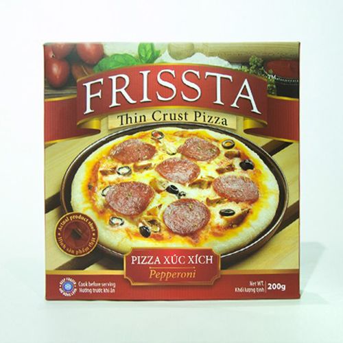 Pepperoni Frozen Pizza Small Size Frissta 200G- Pepperoni Frozen Pizza Small Size Frissta 200G