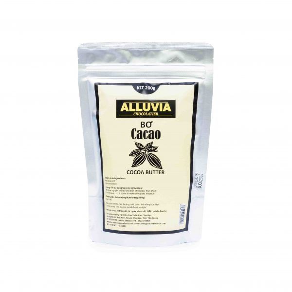 Cocoa Butter Alluvia 200G- ALLUVIA CHOCOLATIER COCOA BUTTER 200G
