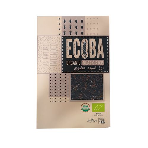 Gạo Lứt Đen Hữu Cơ Ecoba 1 Kg