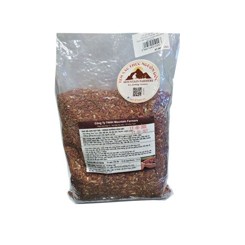 Gạo Lứt Đỏ Hạt Dài Komtum Mountain Farmer 1Kg