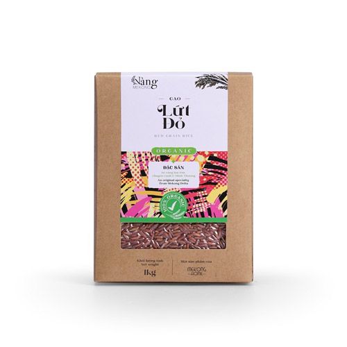 Gạo Lứt Đỏ Hữu Cơ Nàng Hương 1Kg