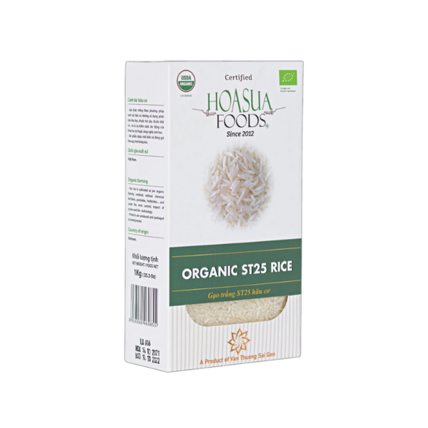 Gạo St25 Xát Trắng Hữu Cơ Hoa Sữa 1Kg