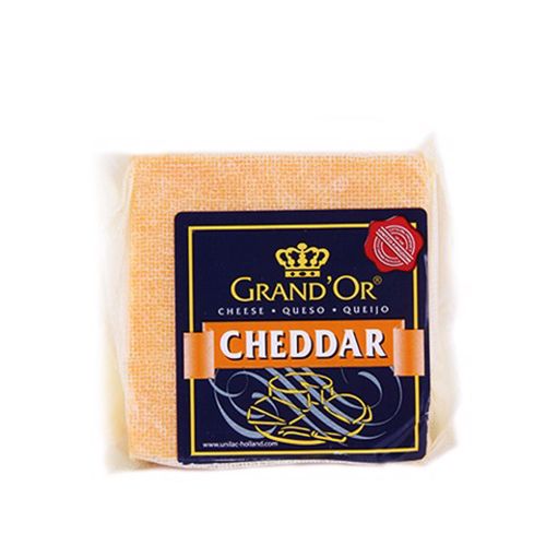 Block Cheddar Cheese Colored Grandor 200G- Block Cheddar Cheese Colored Grandor 200G