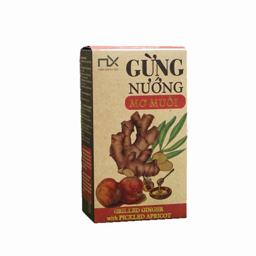 Gừng Nướng Mơ Muối Nam Xanh 80G- 