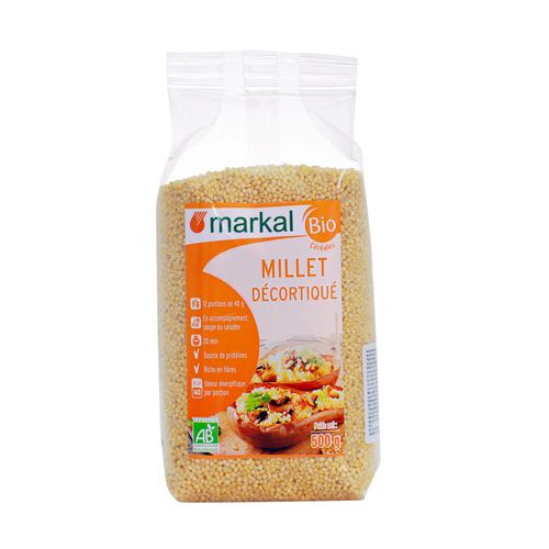 Hạt Kê Hữu Cơ Không Vỏ Markal 500G