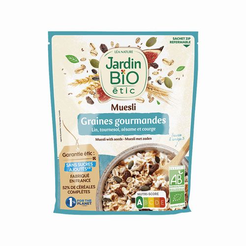 Muesli With Seeds No Sugar Jardine Bio 375G- 