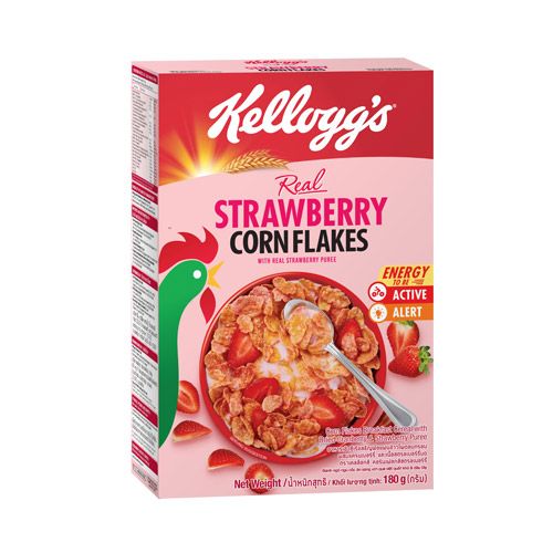 Strawberry Corn Flakes Cereal Kellogg'S 180G- 