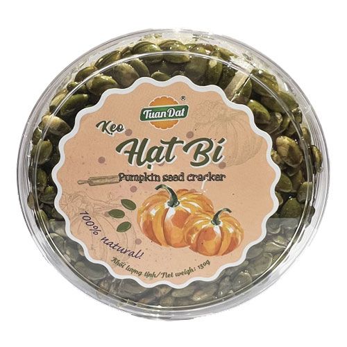 Kẹo Hạt Bí Tuấn Đạt 130G- 