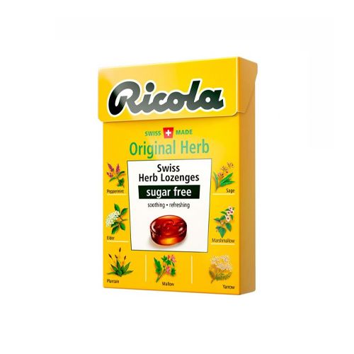 Swiss Herb Lozenges Sugar Free Original Ricola 40G- 