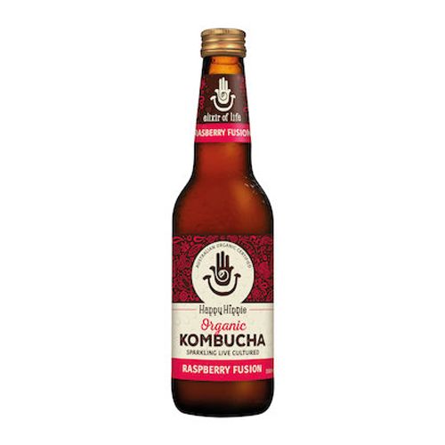 Trà Kombucha Hữu Cơ Vị Phúc Bồn Tử Happy Hippie 330Ml- 