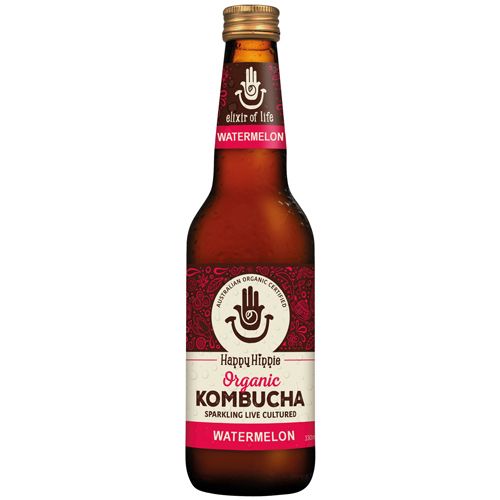 Trà Kombucha Hữu Cơ Vị Dưa Hấu Happy Hippie 330Ml- 