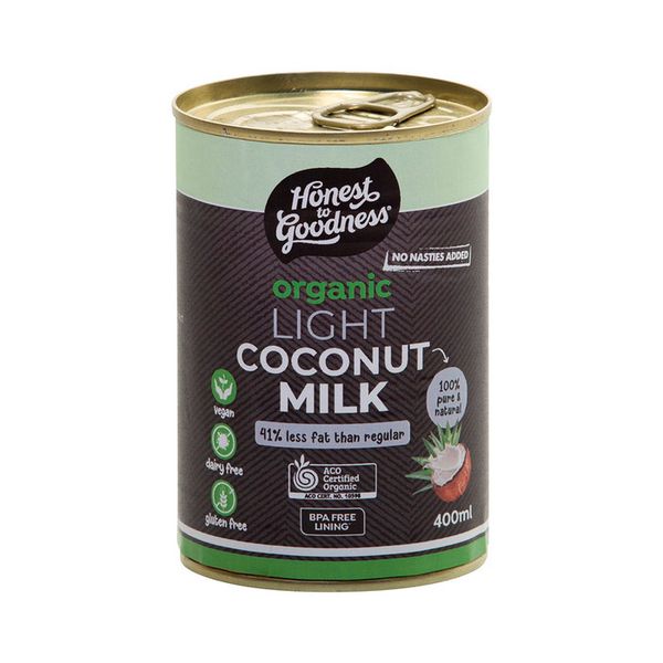 Nước Cốt Dừa Ít Béo Hữu Cơ Honest To Goodness 400 Ml