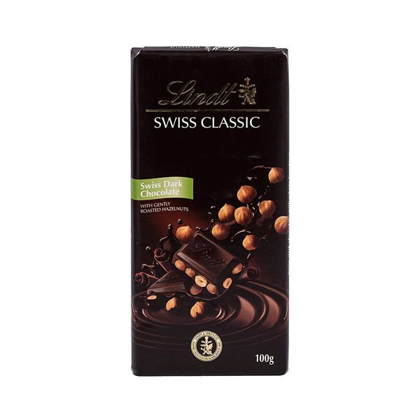 Chocolate Đắng Hạt Phỉ Lindt 100G- Chocolate Đắng Hạt Phỉ Lindt 100G