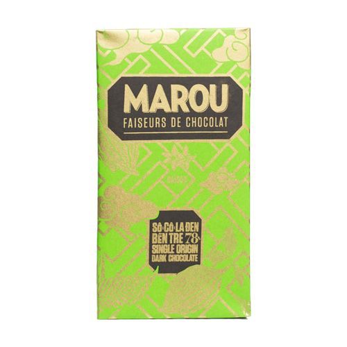 Chocolate Đen 78% Bến Tre Marou 80G
