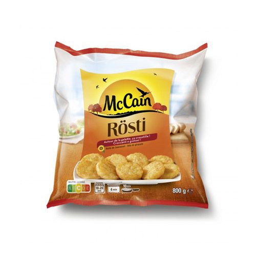 Khoai Tây Hình Miếng Tròn Đông Lạnh Mccain 800G