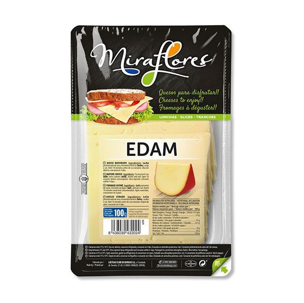 Phô Mai Edam Cắt Lát Miraflores 200G