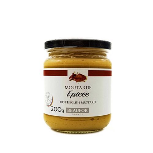 Mustard Hot English Beaufor 200G- moutarde epicee hot english