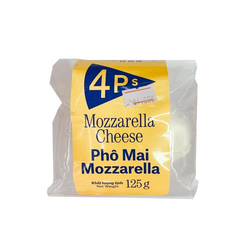 Phô Mai Mozzarella Tươi Pizza 4P'S 125G- Phô Mai Mozzarella Tươi Pizza 4P'S 125G